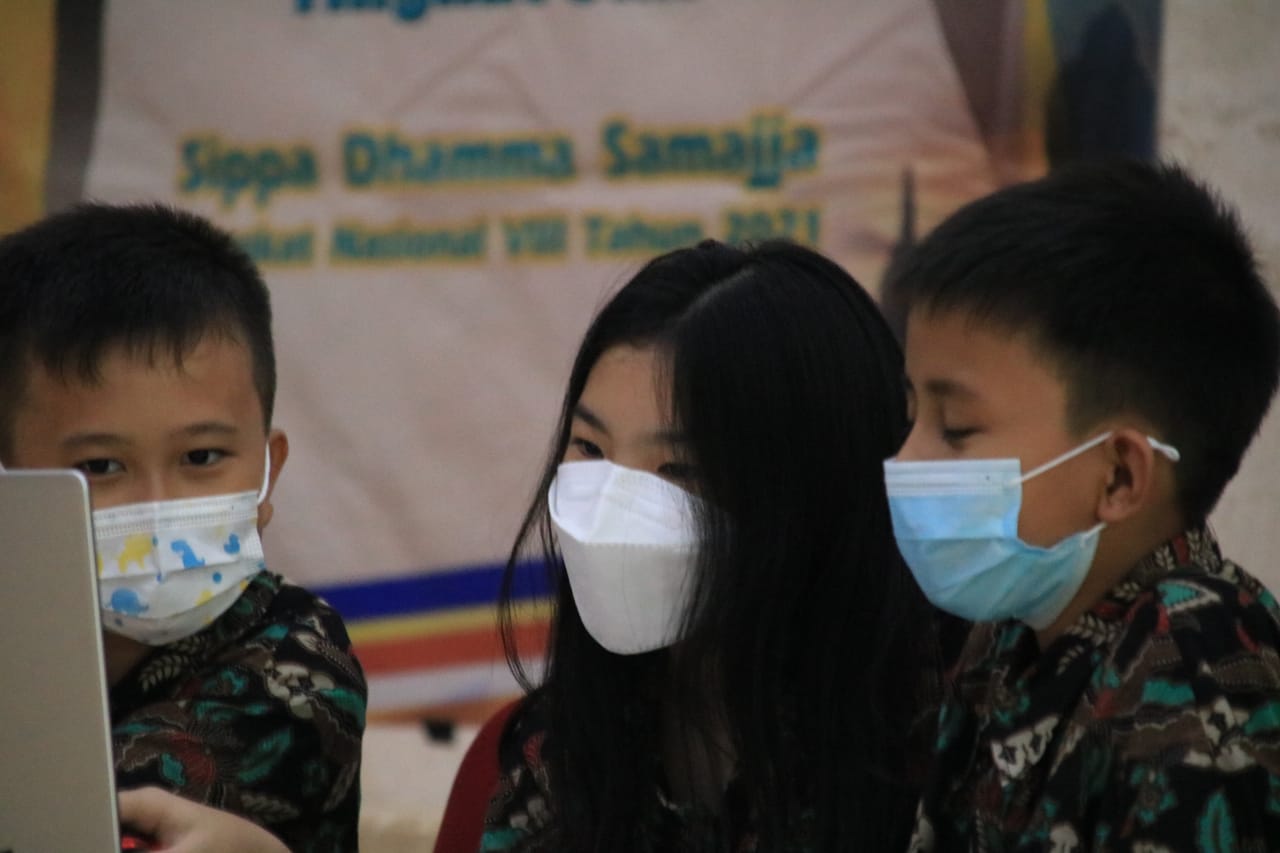 Suasana pelaksanaan lomba yang digelar secara daring